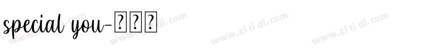 special you字体转换